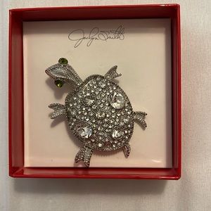 Jaclyn Smith Studded Turtle Brooch